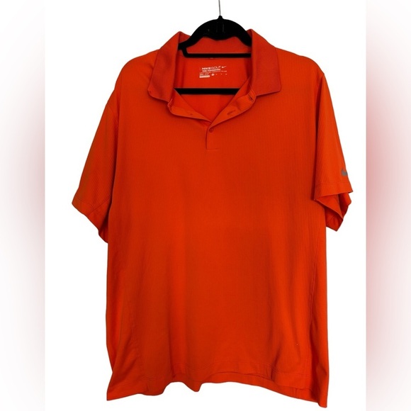 Nike Golf Tour Performance Dri Fit Orange XL - Picture 1 of 8